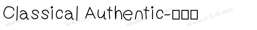 Classical Authentic字体转换